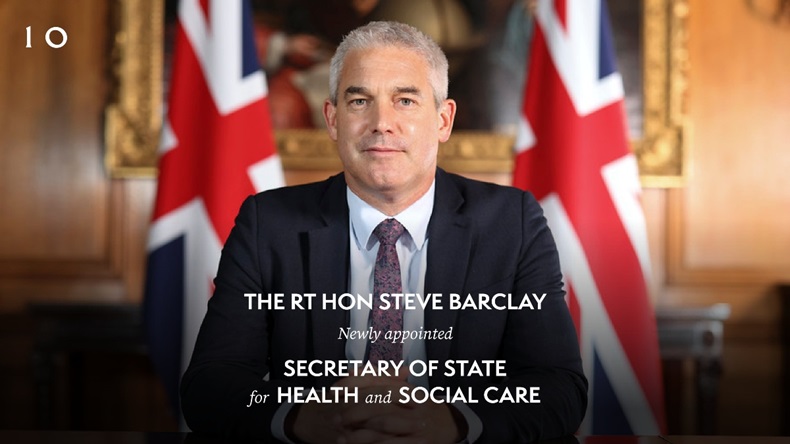 Steve Barclay health secretary