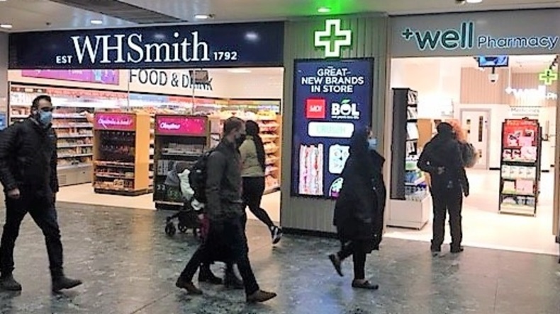 Well's and WH Smith's store in Euston