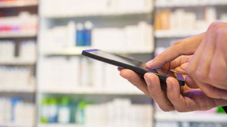 Mobile phone in pharmacy