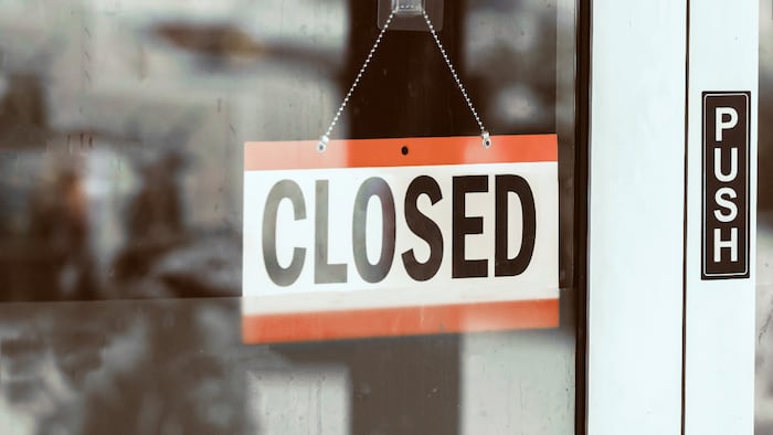 Closed sign