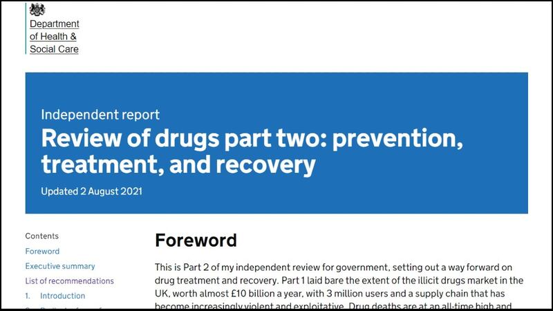 Dame Carol Black's review on drug misuse in the UK