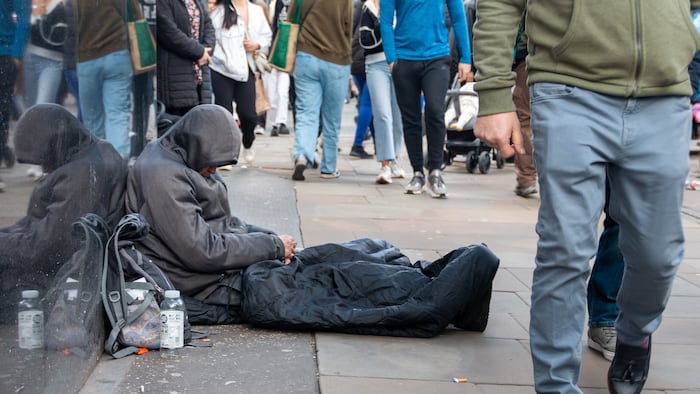 Homeless man