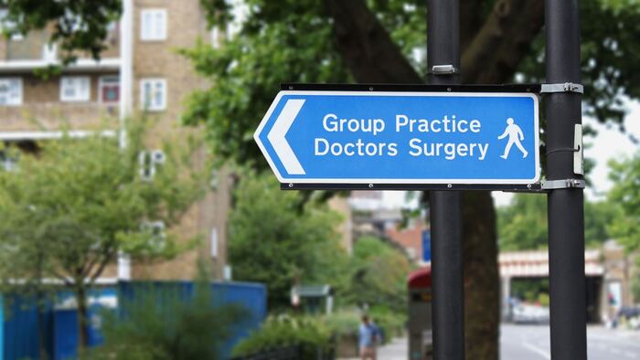 GP practice sign