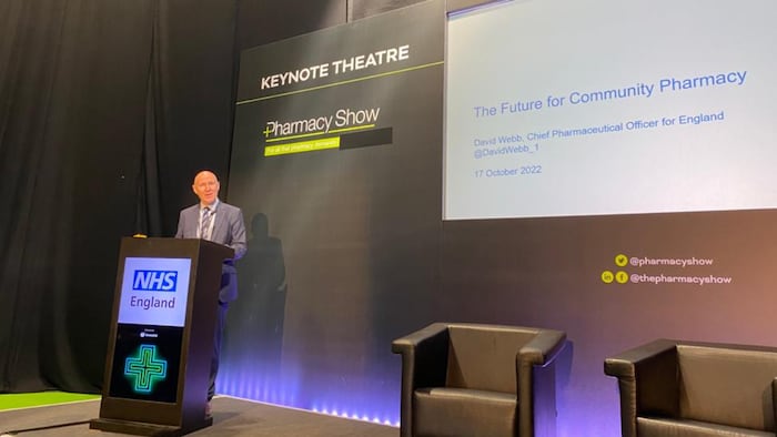 David Webb - England's CPhO. Pharmacy Show 2022
