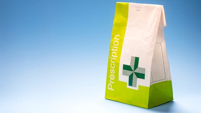 NHS prescription bag