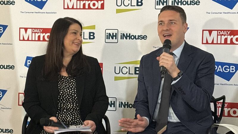 Wes Streeting at PAGB Daily Mirror event