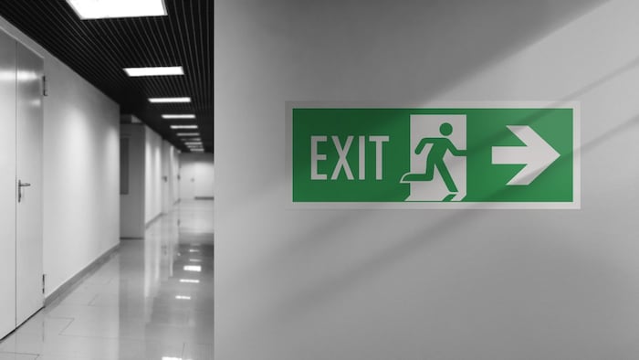 Exit sign