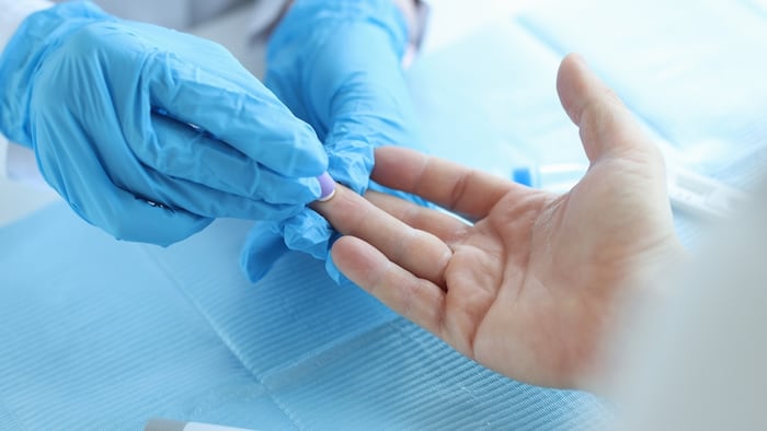 Finger-prick diabetes