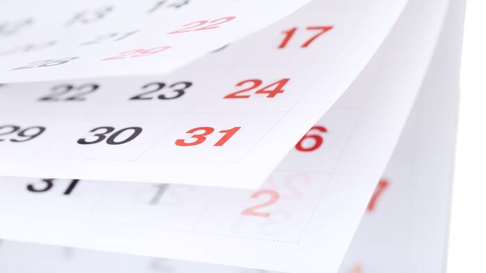 Calendar pages