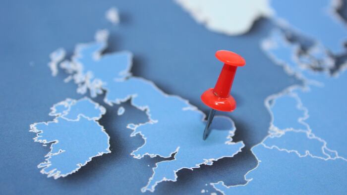 Pin on the UK map