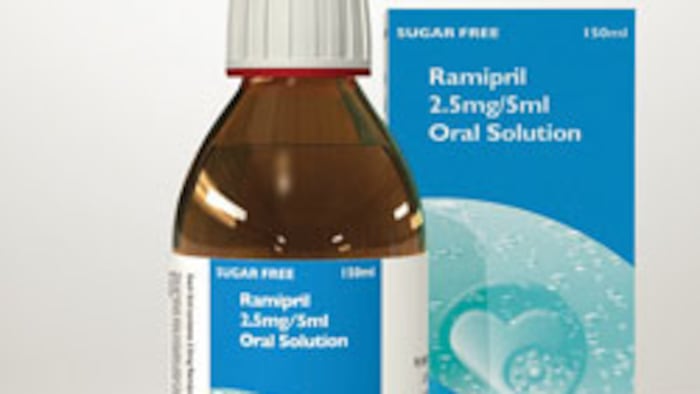 Ramicil Liquid ramipril is licensed first