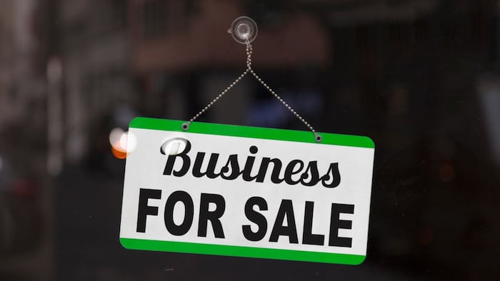 Business for sale sign