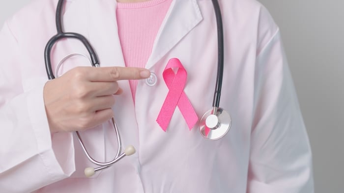 Pink Breast Cancer Awareness Ribbon