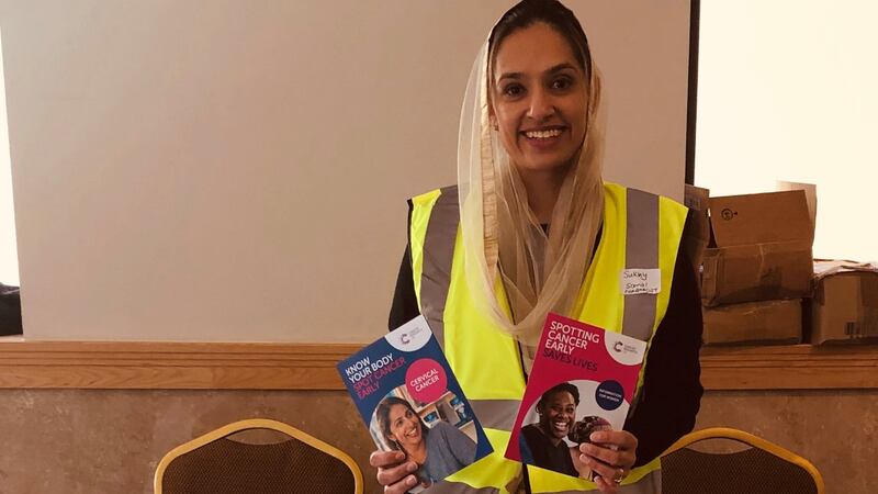 Sukhy Somal at a cancer awareness event
